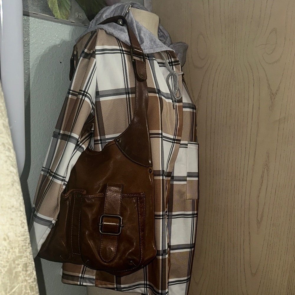 Banana republic large leather hobo bag unisex - Picture 14 of 16